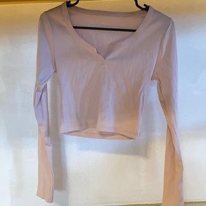 Aeropostale light pink crop top